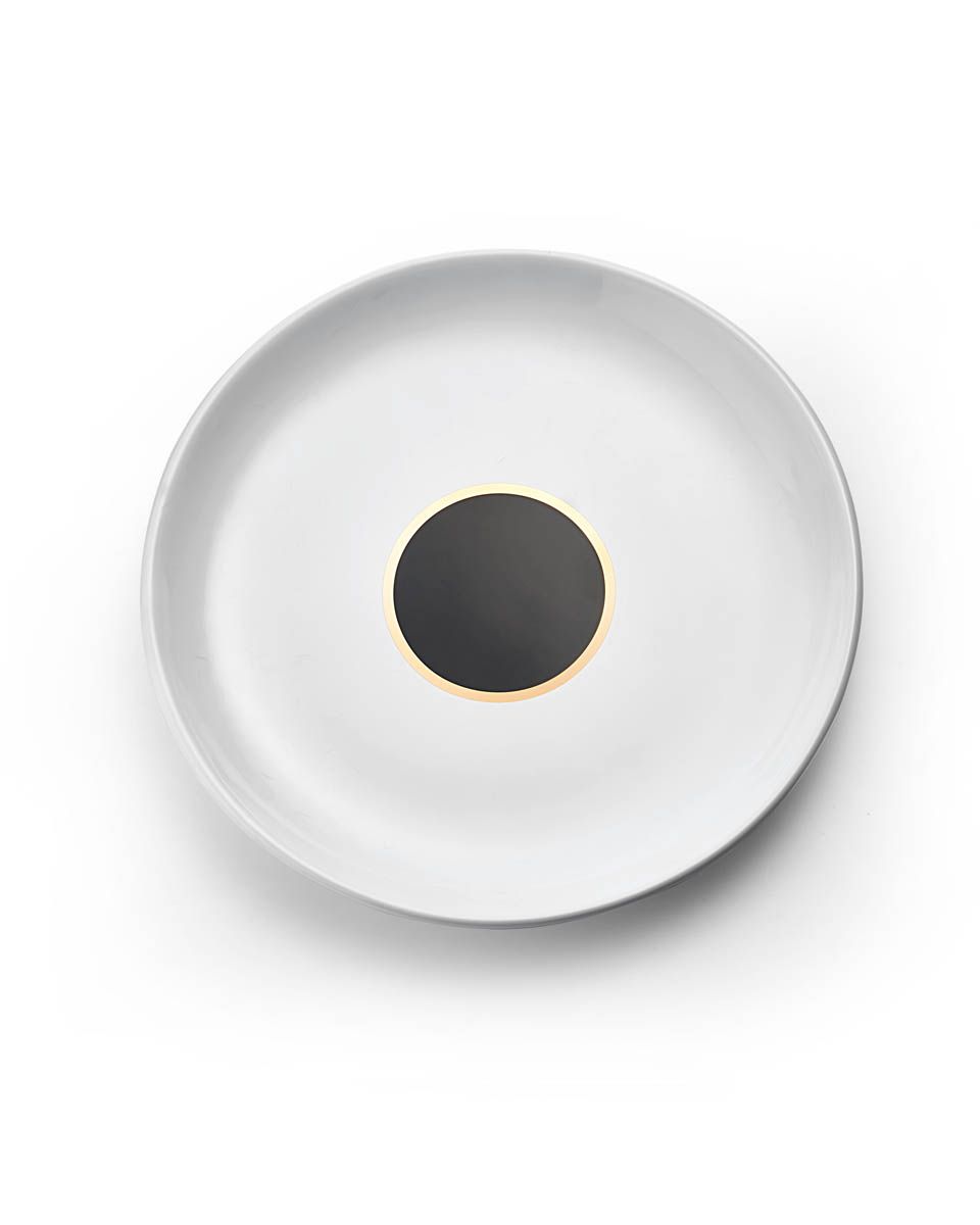 Talerz śniadaniowy Ceramika Black & Gold 21 cm