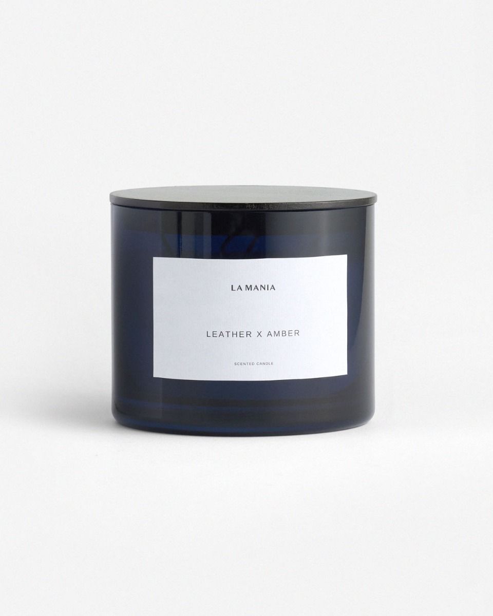 Świeca Leather&Amber L