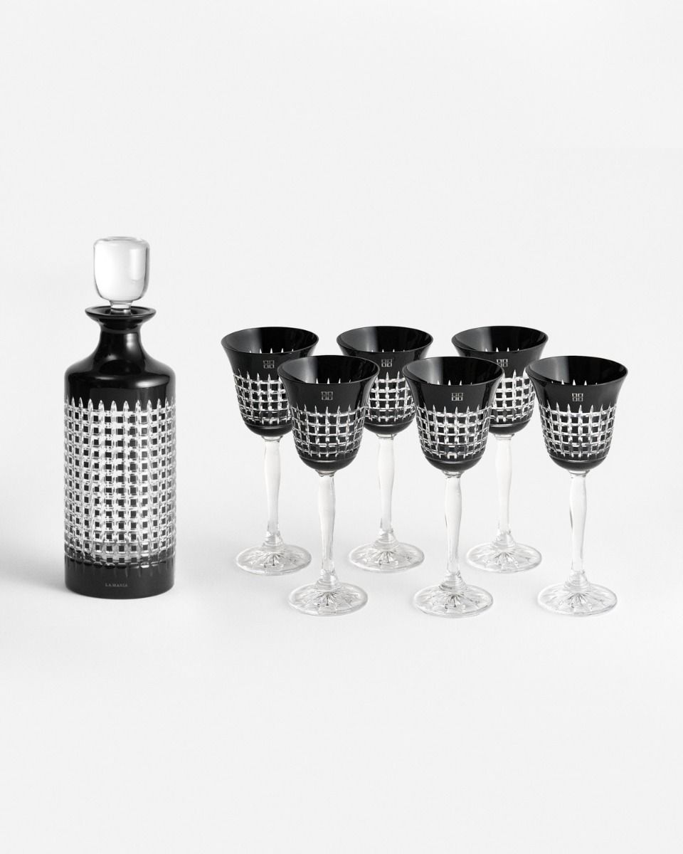 Karafka kryształowa Clare Noir