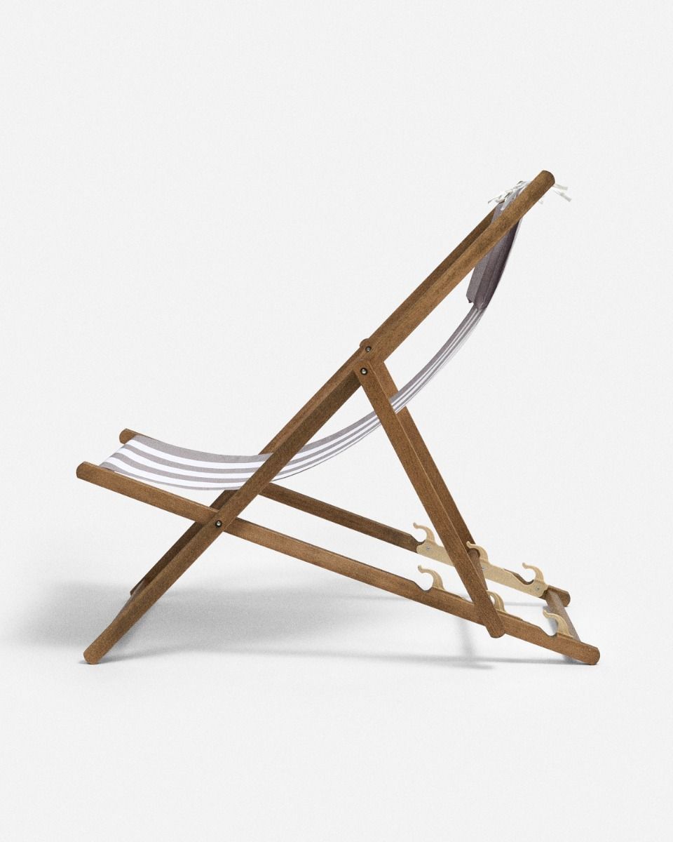 Leżak Stripes Beige