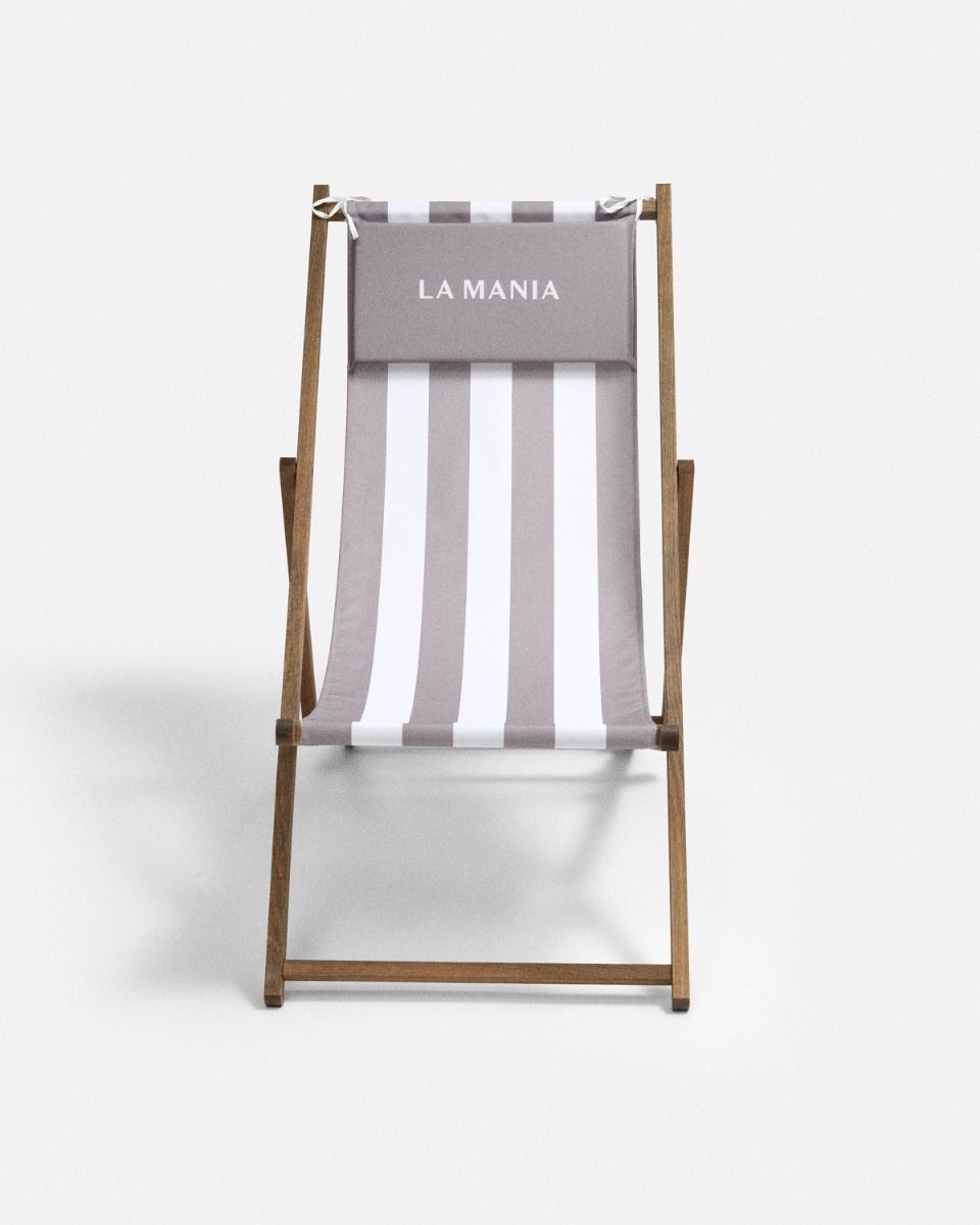 Leżak Stripes Beige