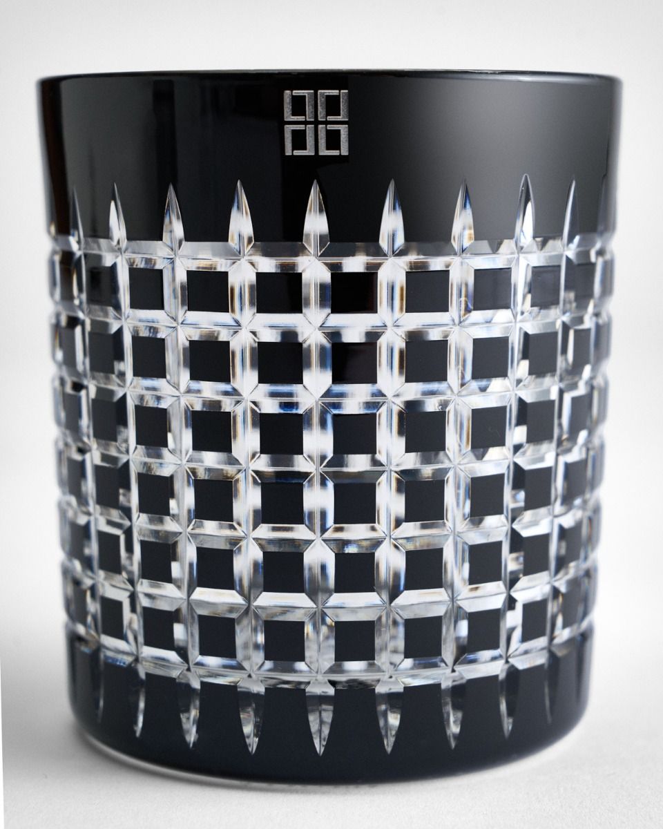 Szklanki Clare kryształowe Noir