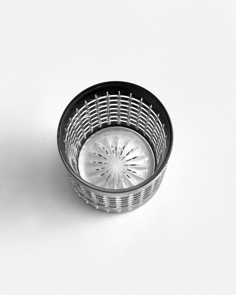 Szklanki Clare kryształowe Noir