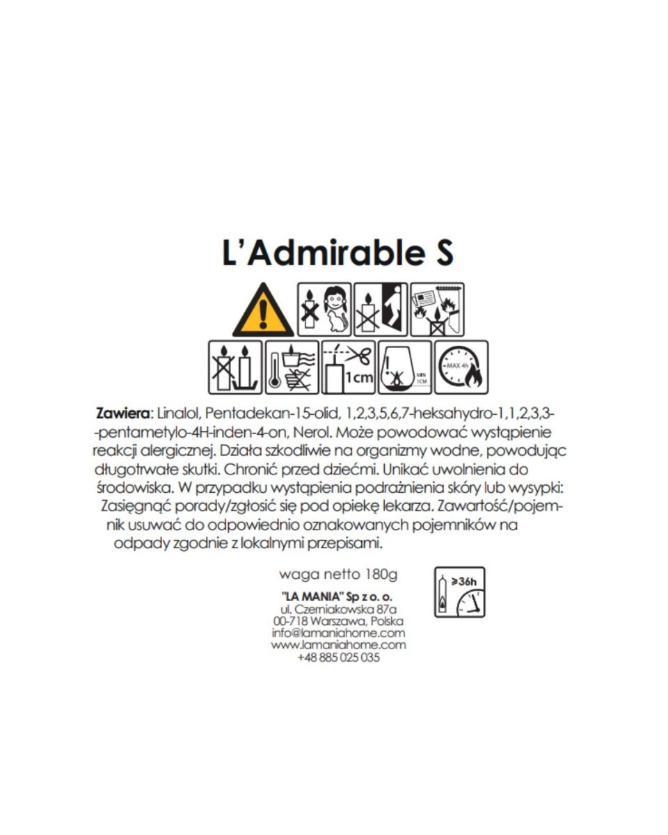 Świeca L'Admirable S