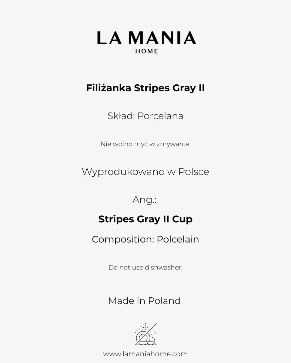 Filiżanka Stripes Gray II