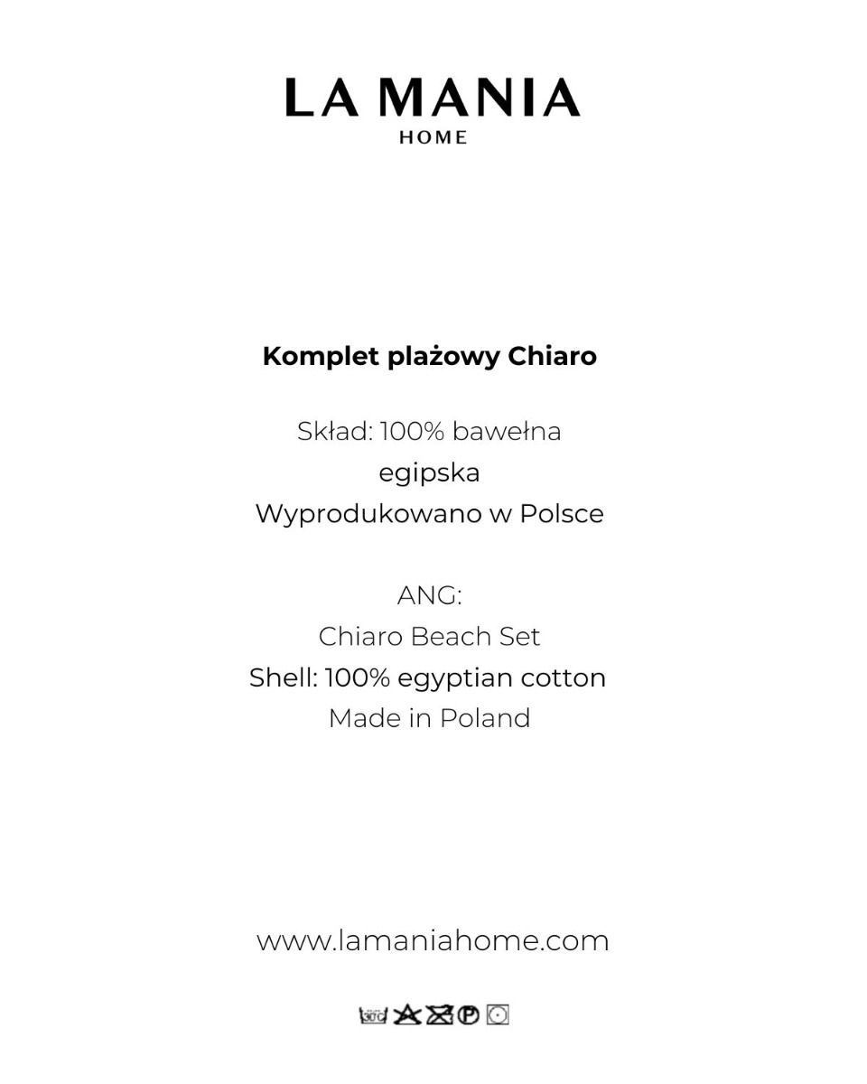 Komplet plażowy Chiaro