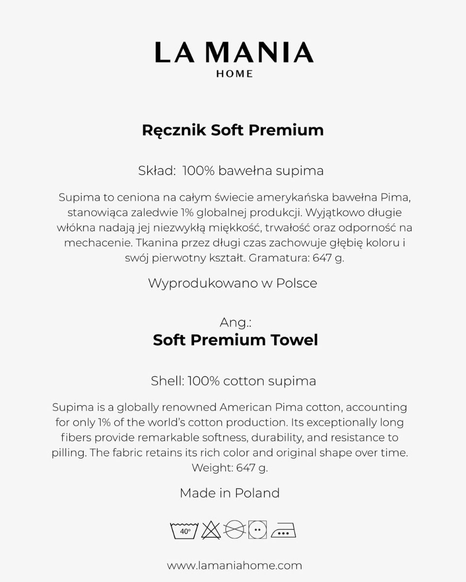 Ręcznik Soft Premium Black 50x90