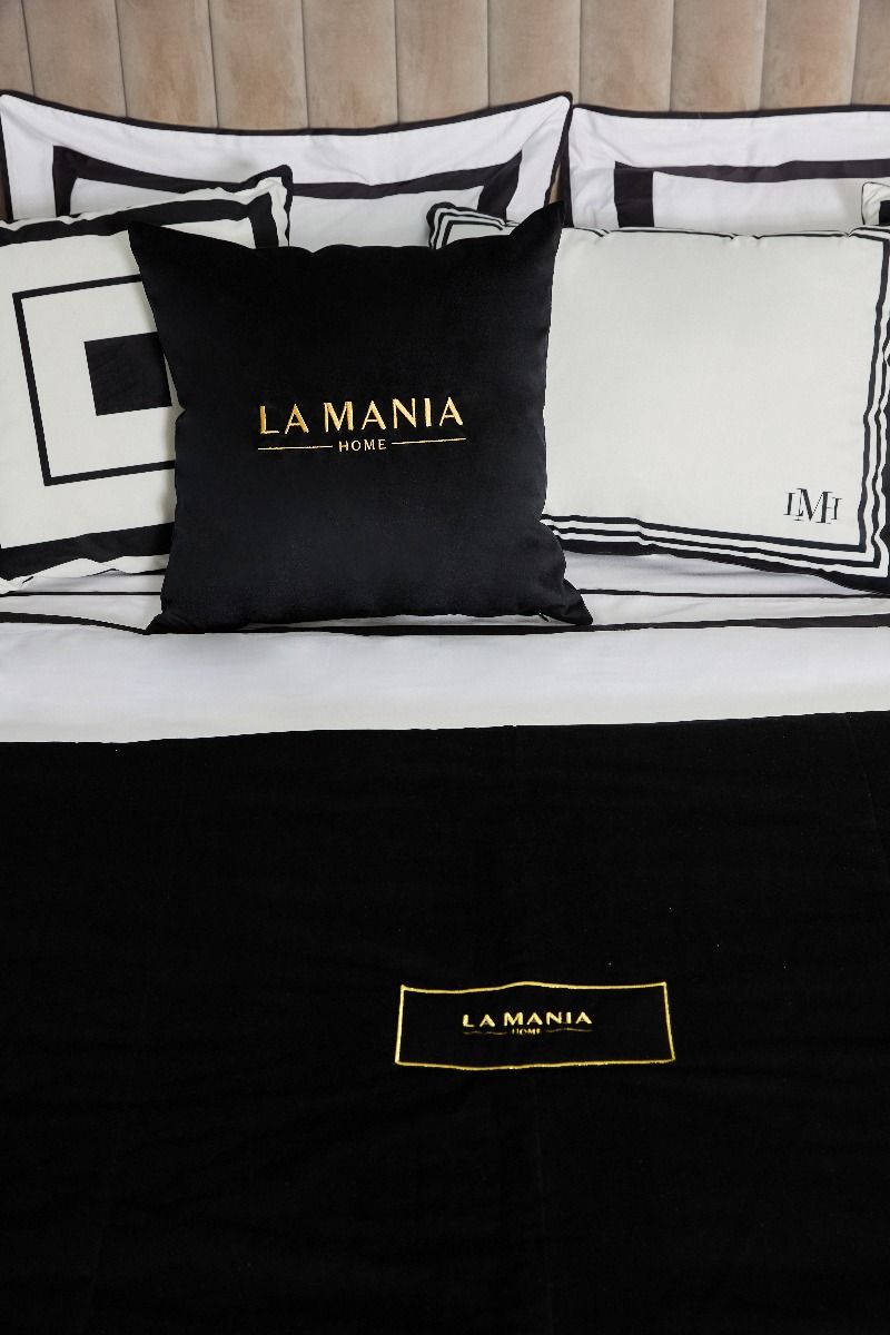 Poduszka dekoracyjna Black & Gold La Mania
