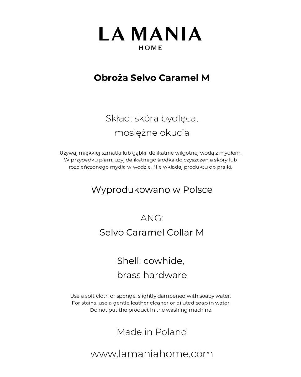 Obroża Selvo Caramel M