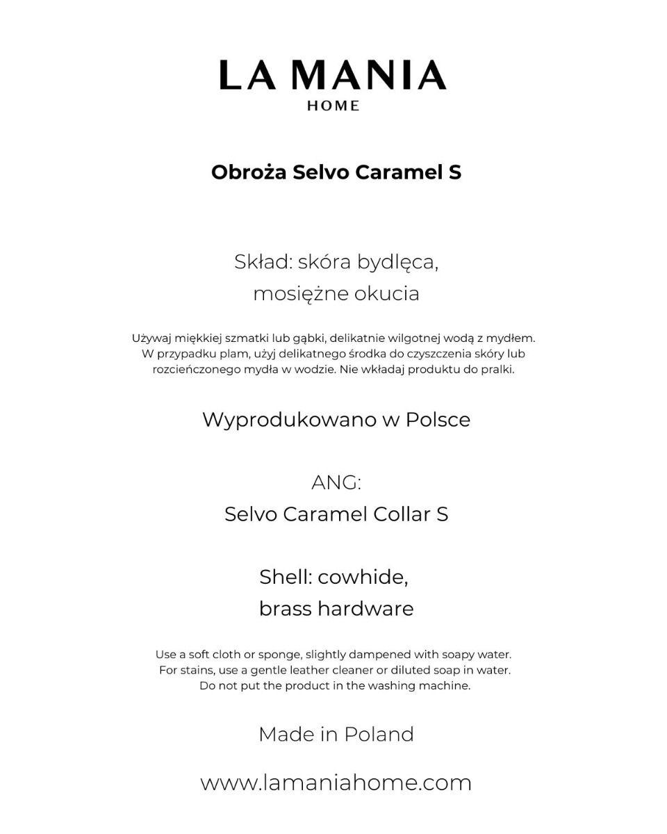 Obroża Selvo Caramel S