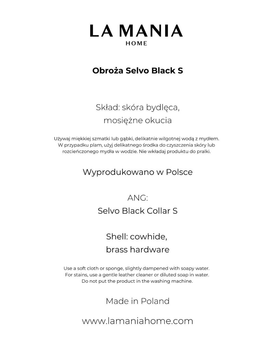 Obroża Selvo Black S