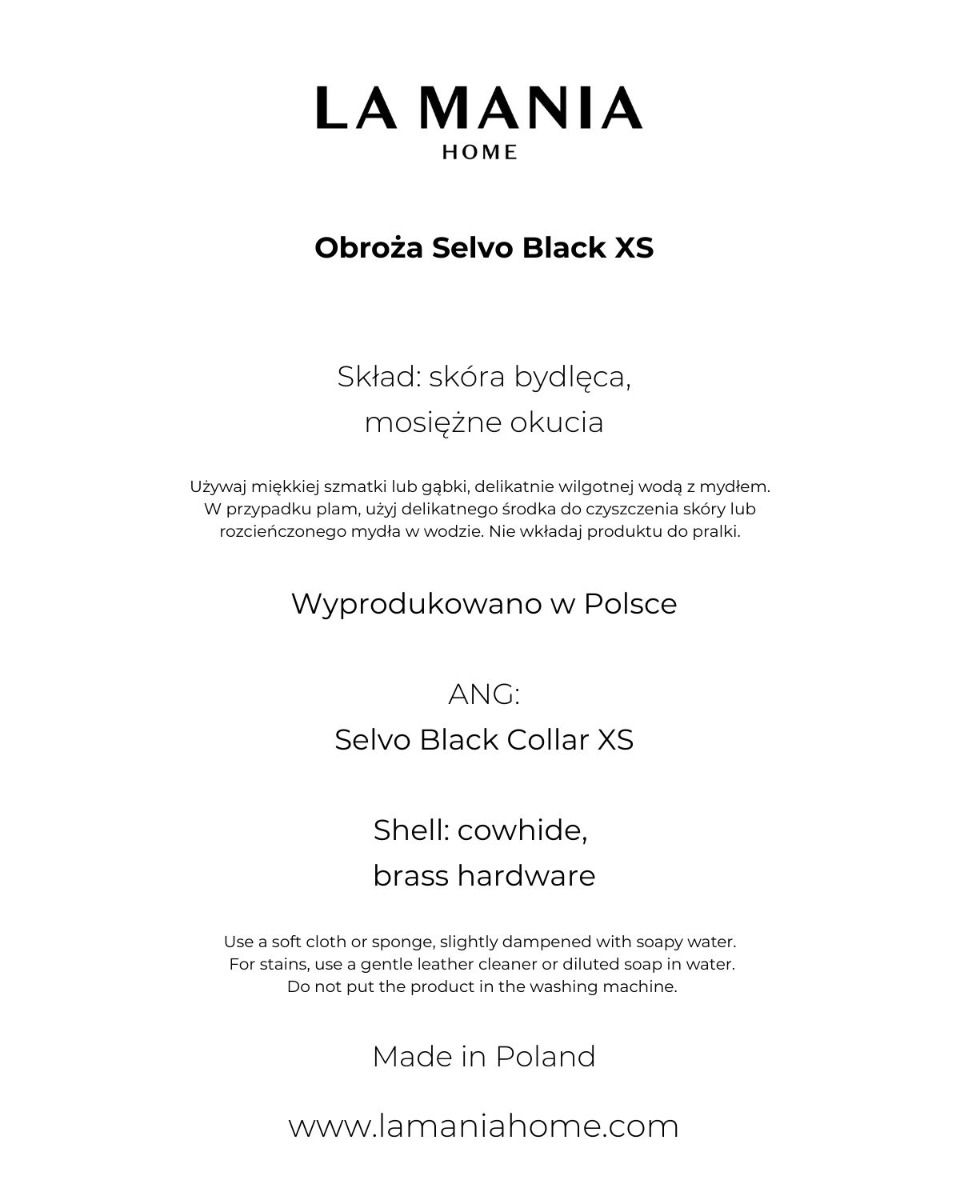 Obroża Selvo Black XS
