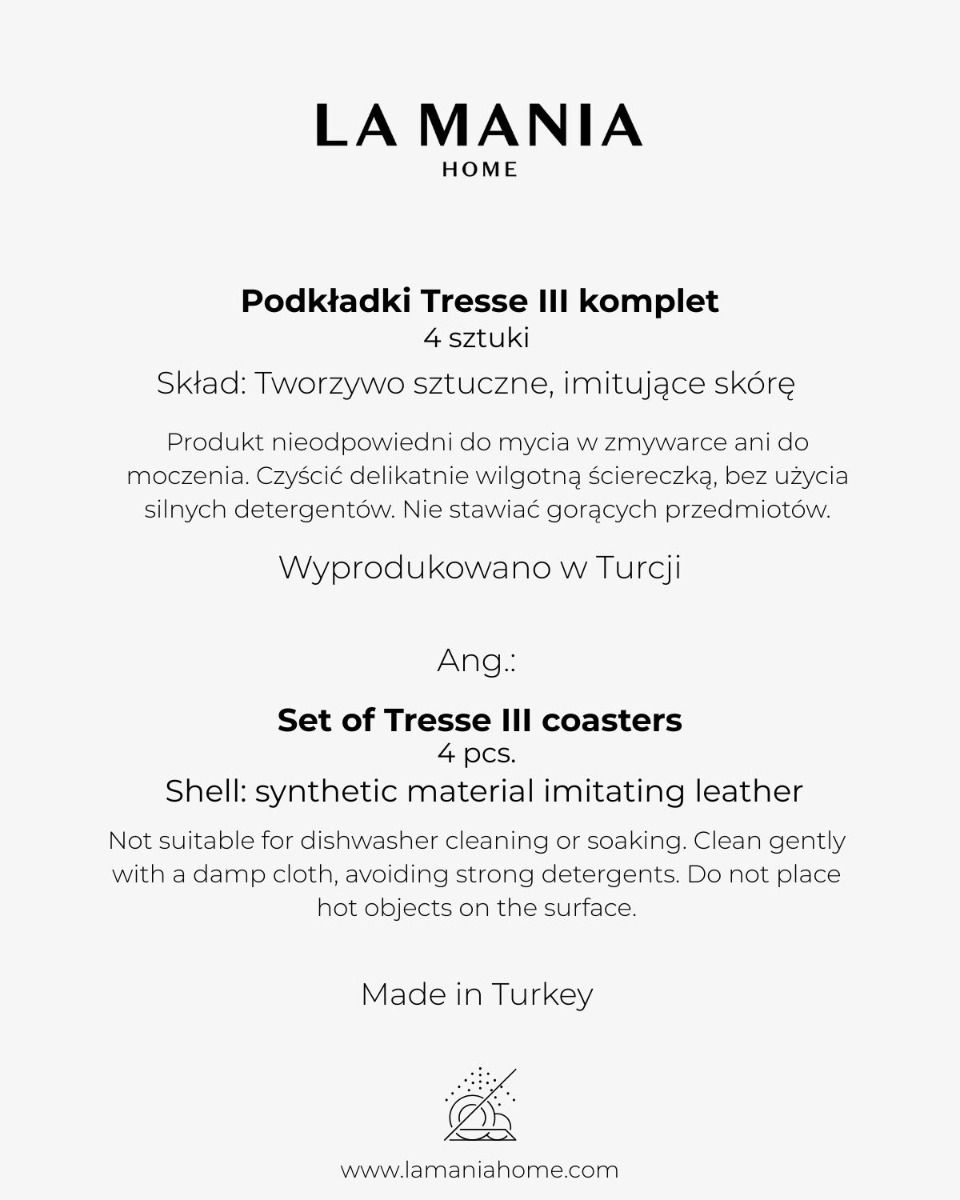 Podkładki Tresse III komplet