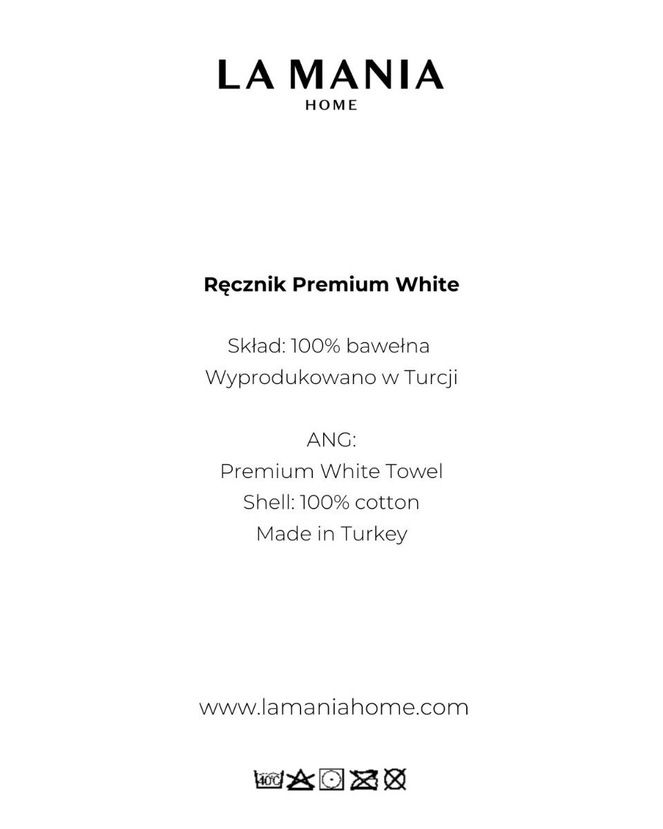 Ręcznik Premium White 50x90