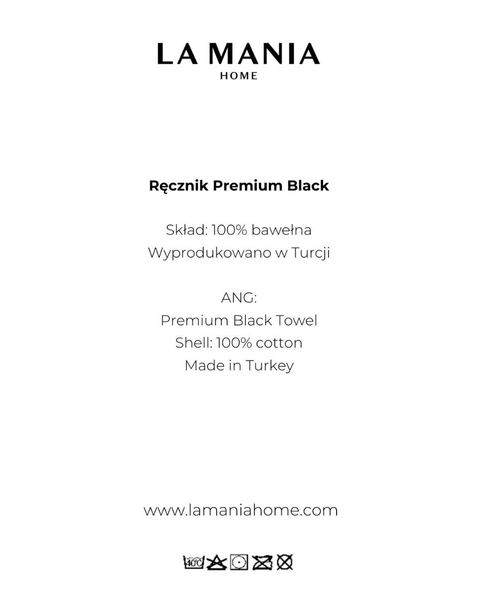 Ręcznik Premium Black 50x90