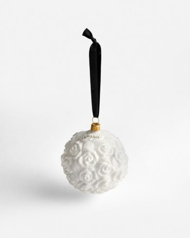 Bombka Rose white III