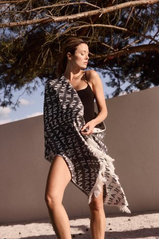 Ręcznik plażowy Soft Black