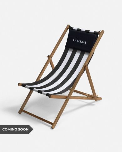 Leżak Stripes Black