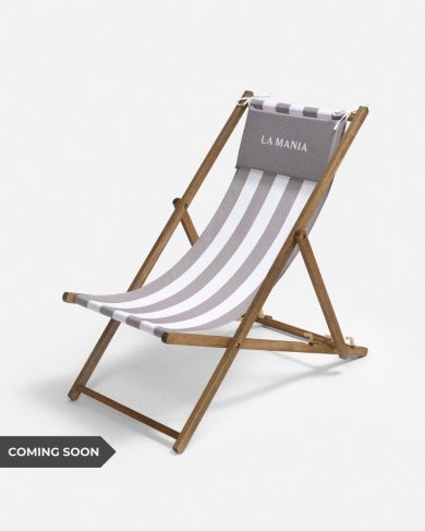 Leżak Stripes Beige