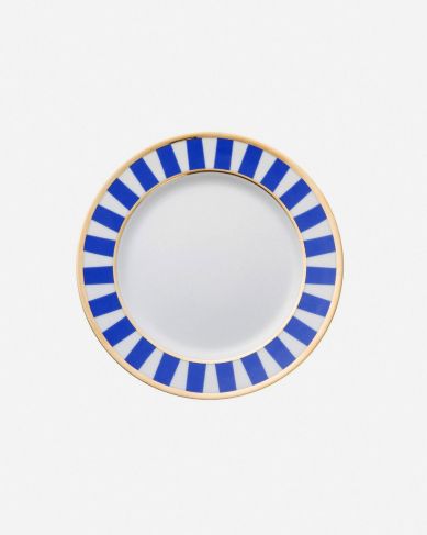 Talerzyki deserowe dla 6 os. Stripes Blue
