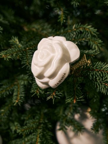 Bombka Rose White
