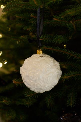 Bombka Rose white III